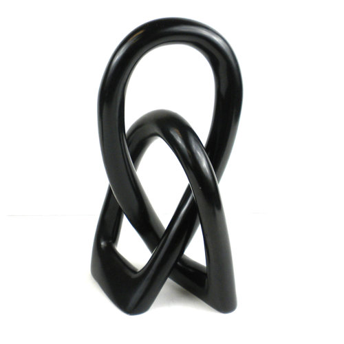 Ivy Bronx Jeffords Natural Soapstone Lovers Knot Sculpture & Reviews